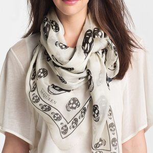 Authentic Alexander McQueen Skull Scarf